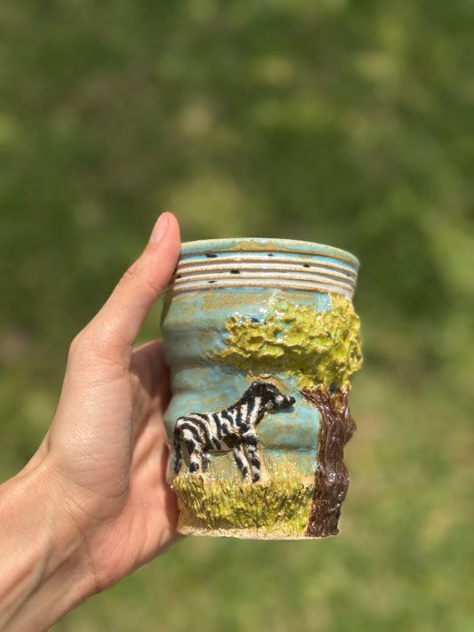 Animal Theme- Zebra Cup