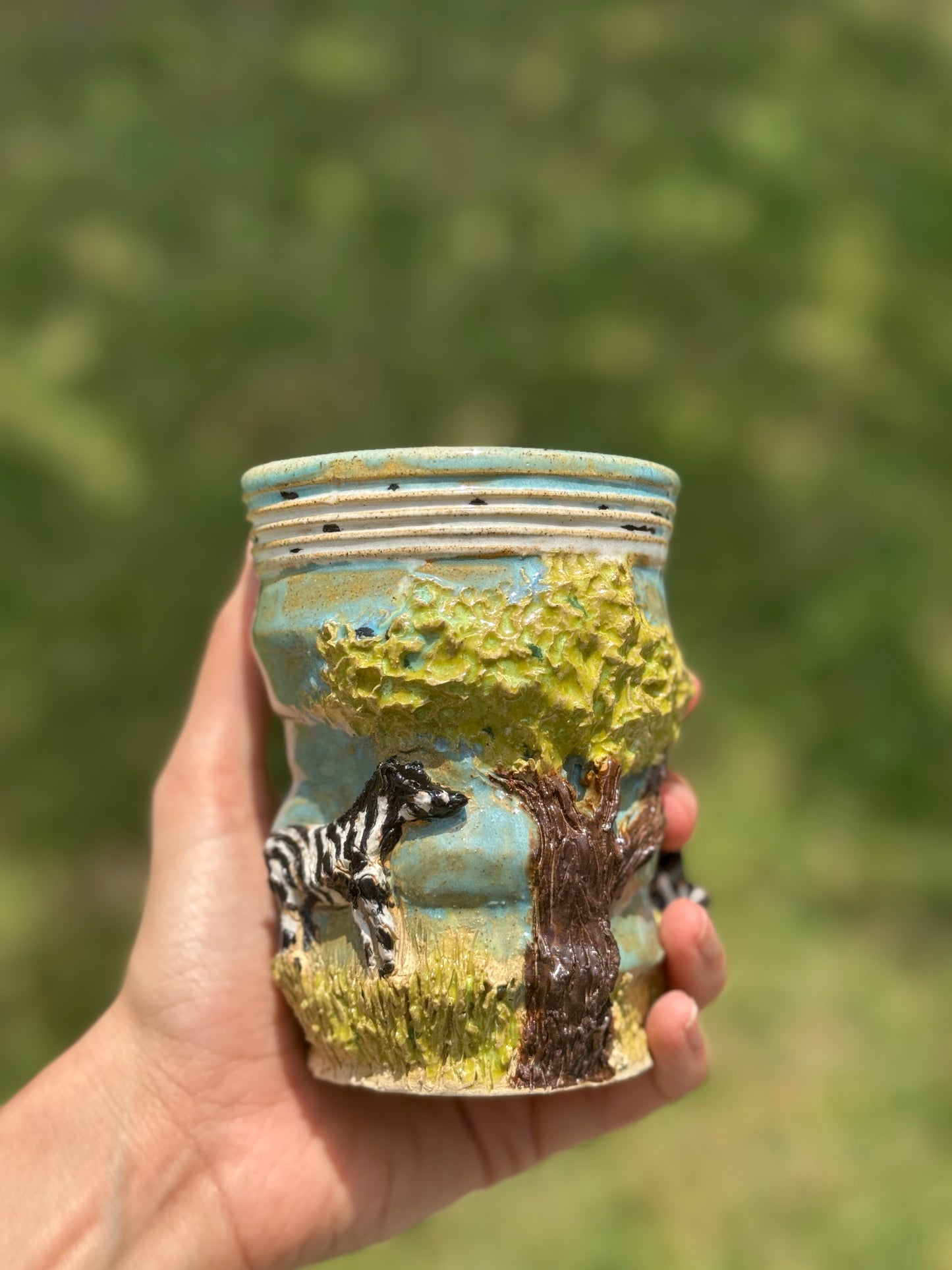Animal Theme- Zebra Cup