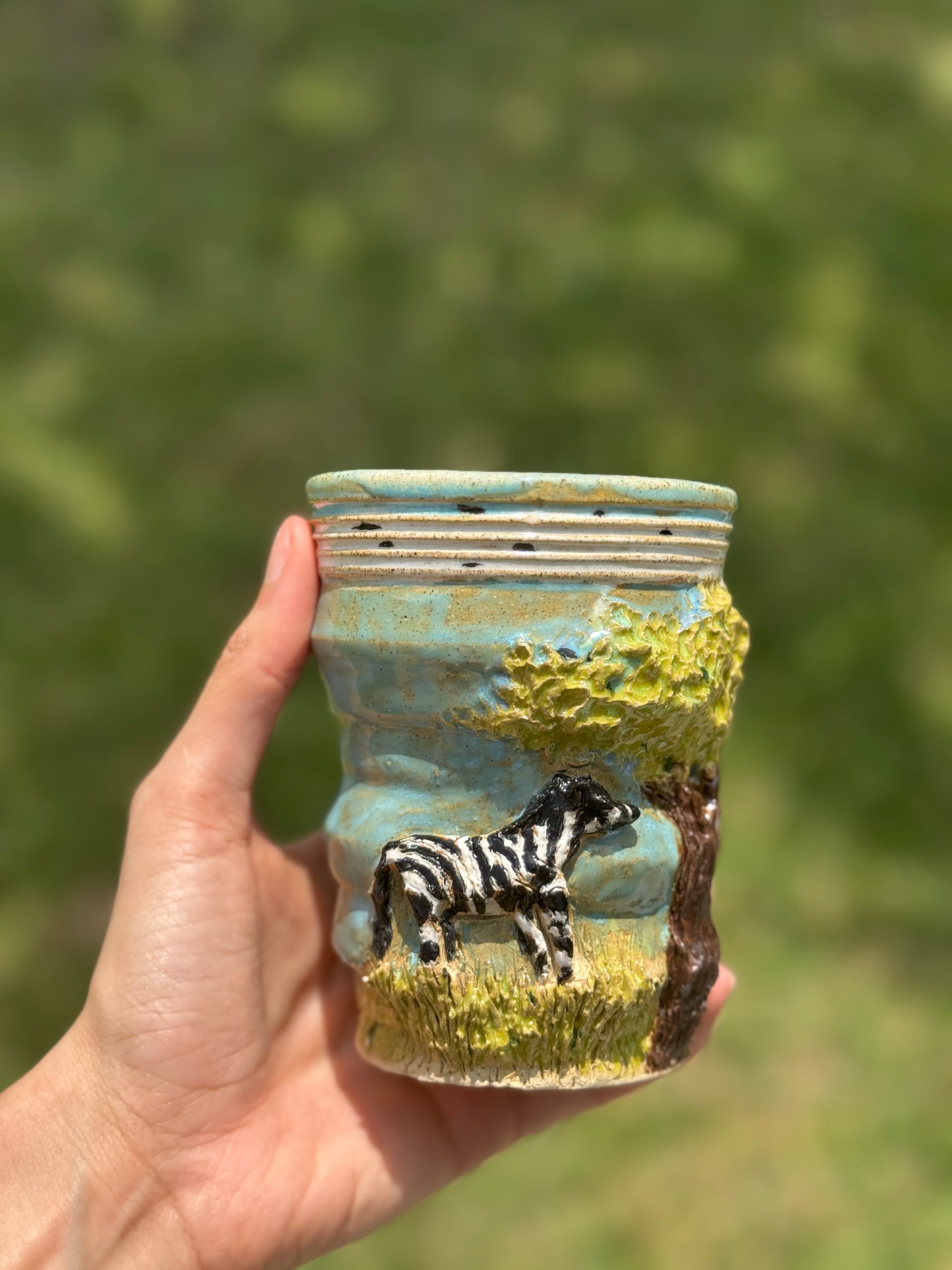 Animal Theme- Zebra Cup