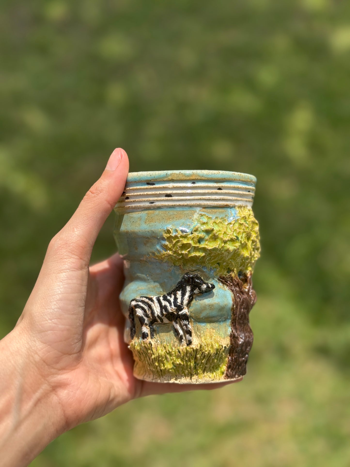 Animal Theme- Zebra Cup