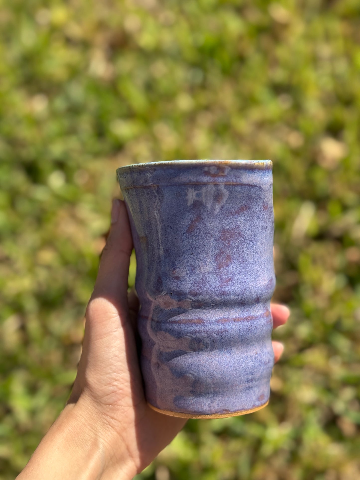 Amethyst straw mug