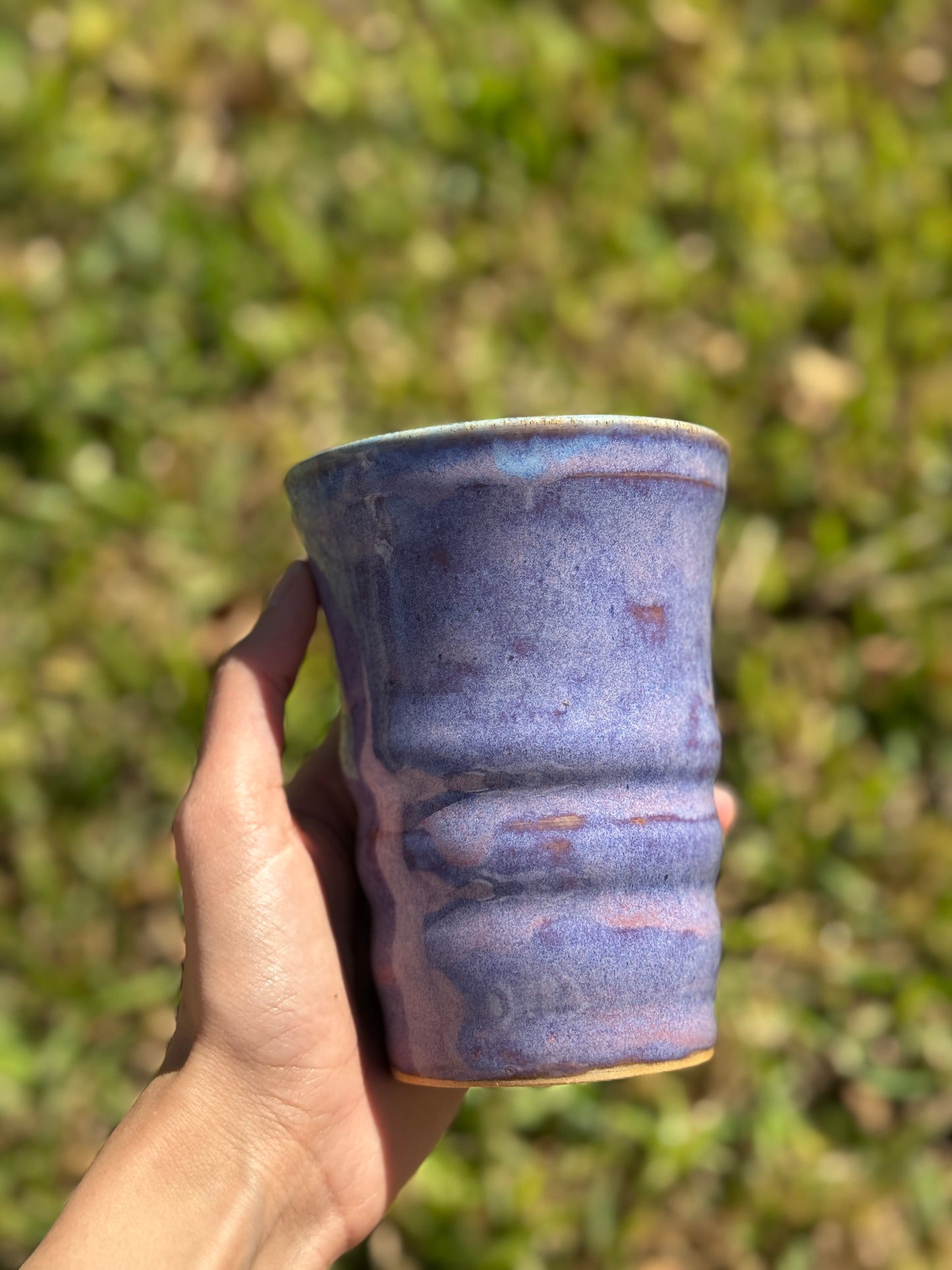 Amethyst straw mug
