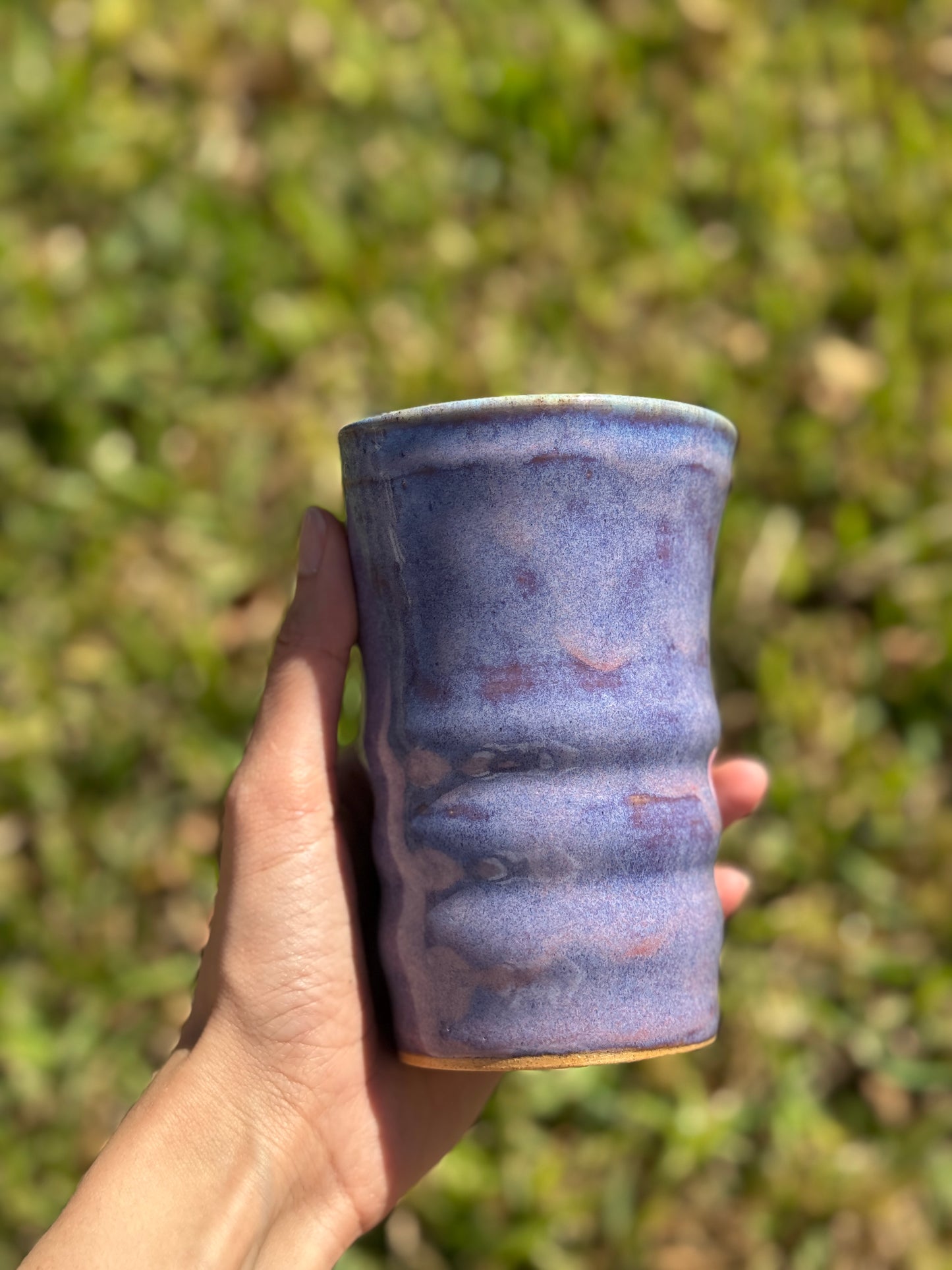 Amethyst straw mug