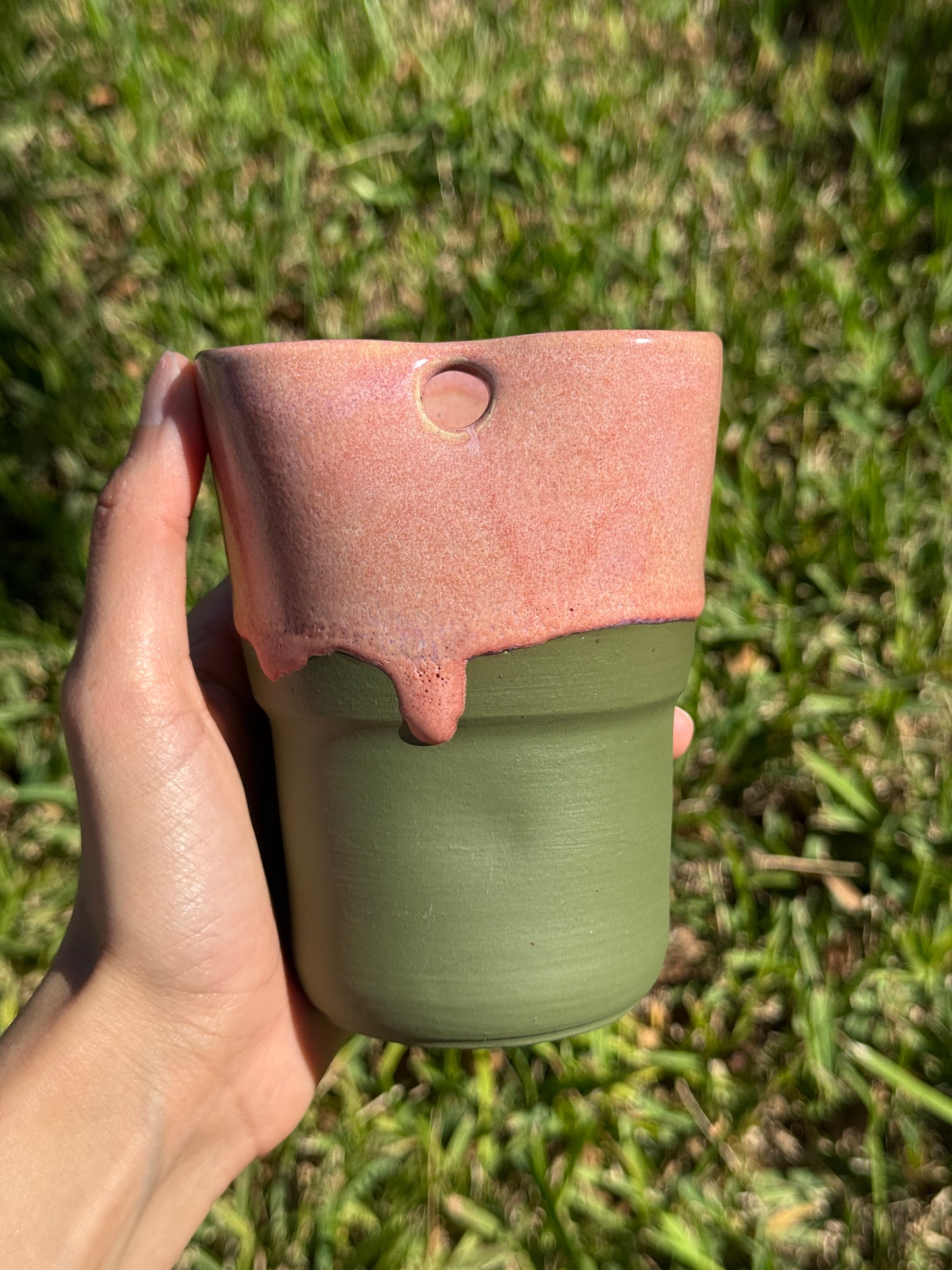 Strawberry Matcha Straw Mug