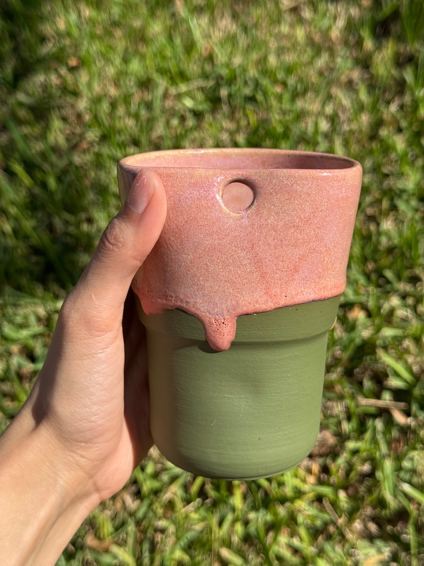 Strawberry Matcha Straw Mug