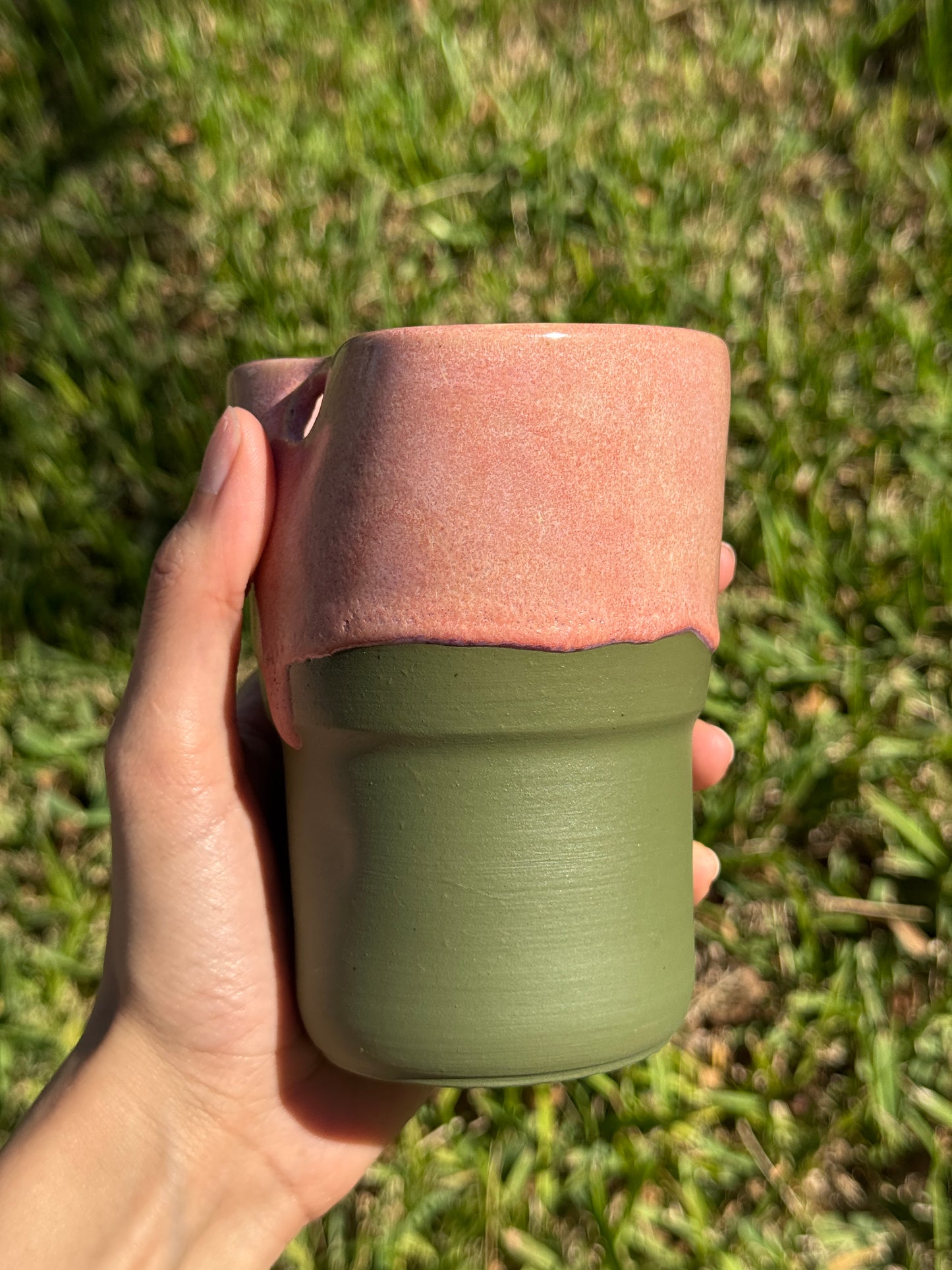 Strawberry Matcha Straw Mug