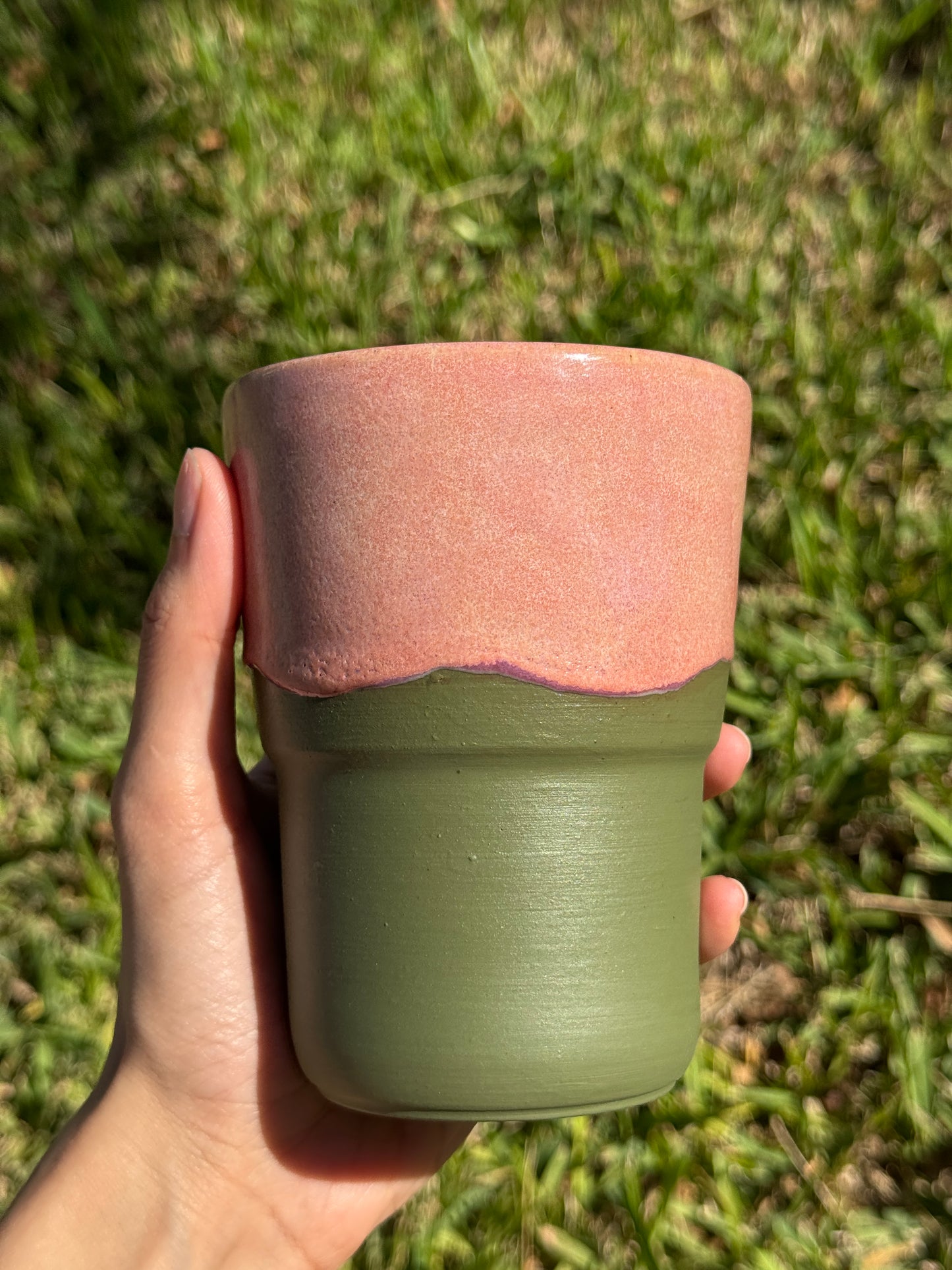 Strawberry Matcha Straw Mug
