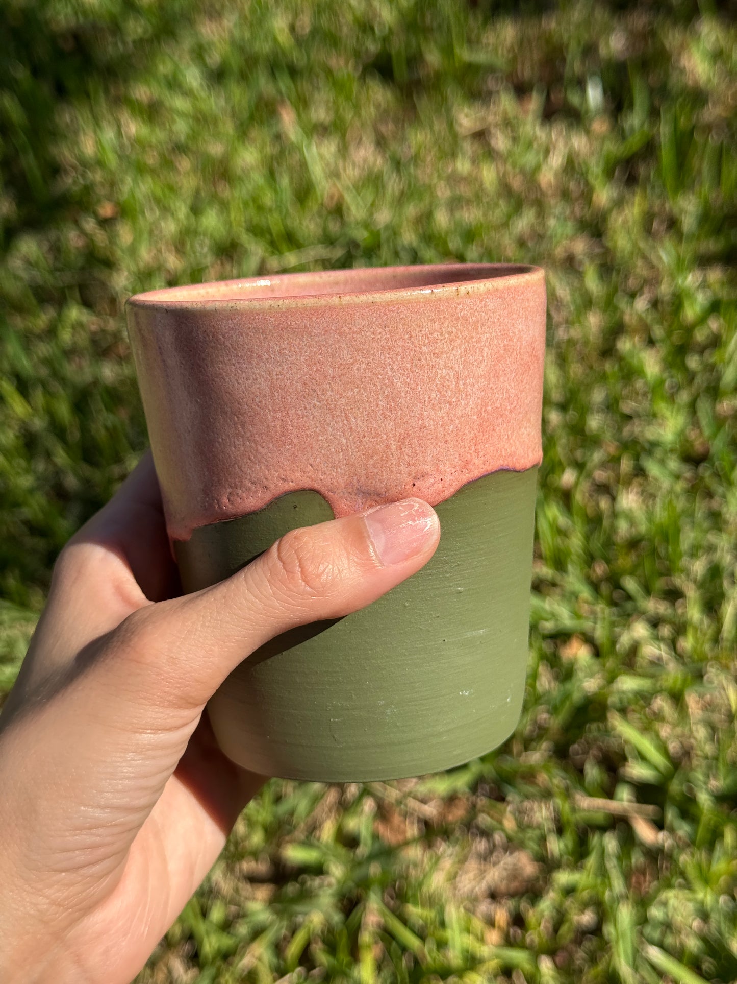 Strawberry Matcha Straw Mug