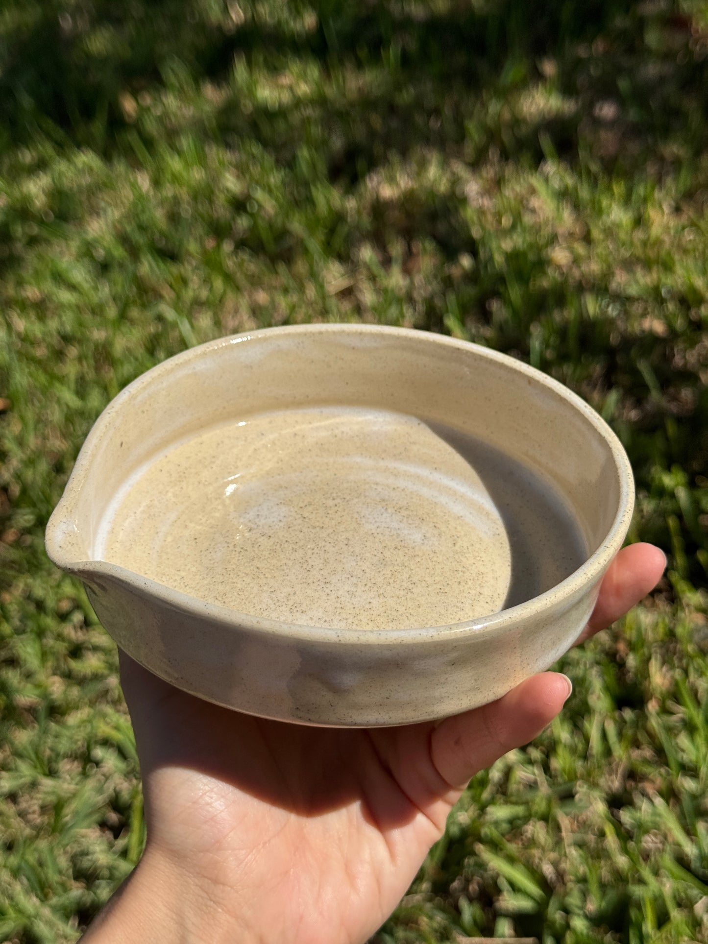 Opal White Matcha bowl