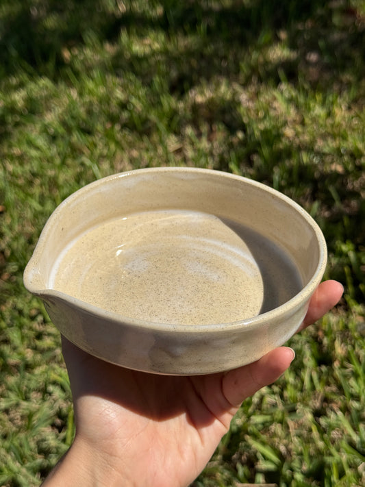 Opal White Matcha bowl