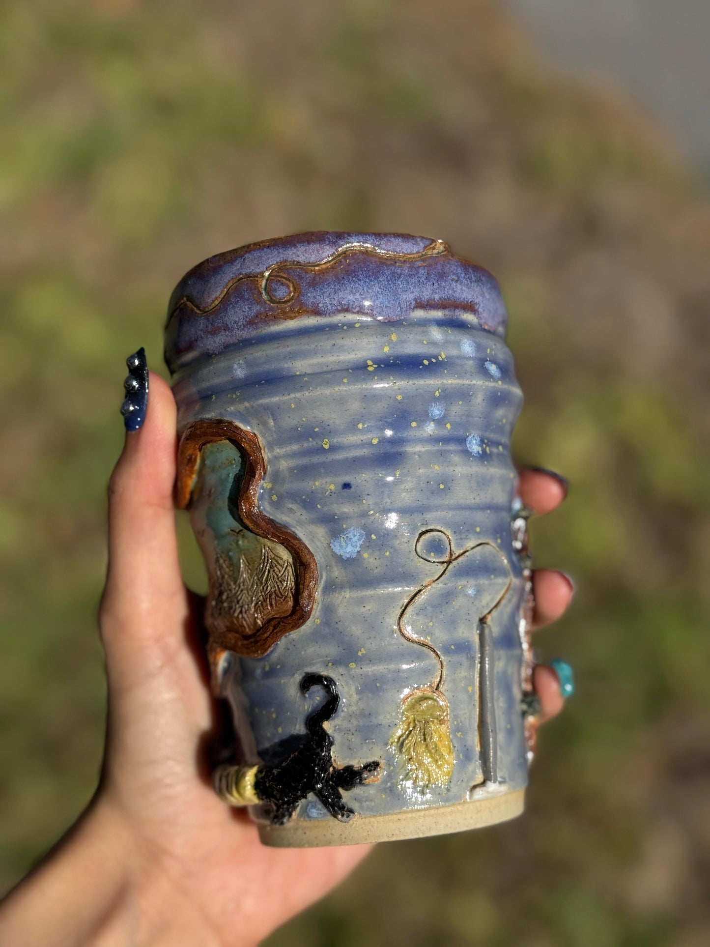 What are the cats up to?