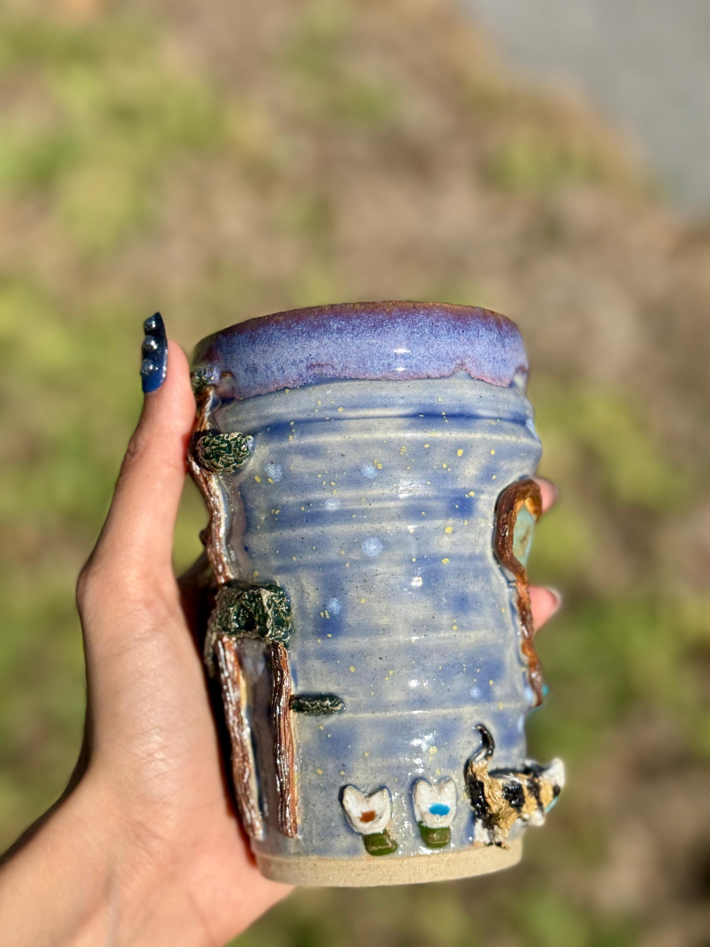 What are the cats up to?